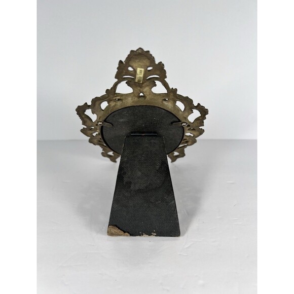 Antique Solid Brass Picture Frame  Oval Shaped, Rococo Style Frame Mate.‎ - Picture 3 of 9